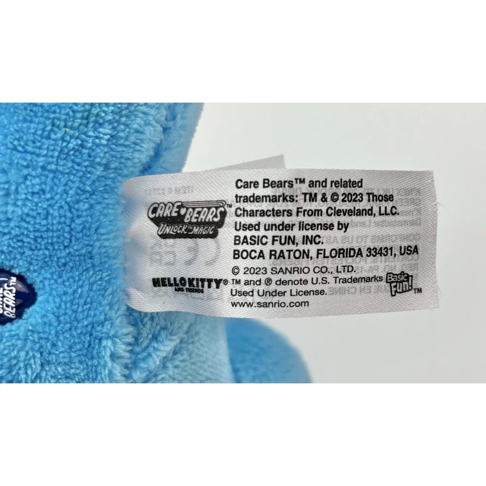 2024 Hello Kitty x Care Bears Badtz-Maru Grumpy Bear Plush 9